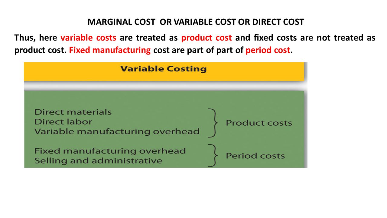 Direct labor as a variable cost